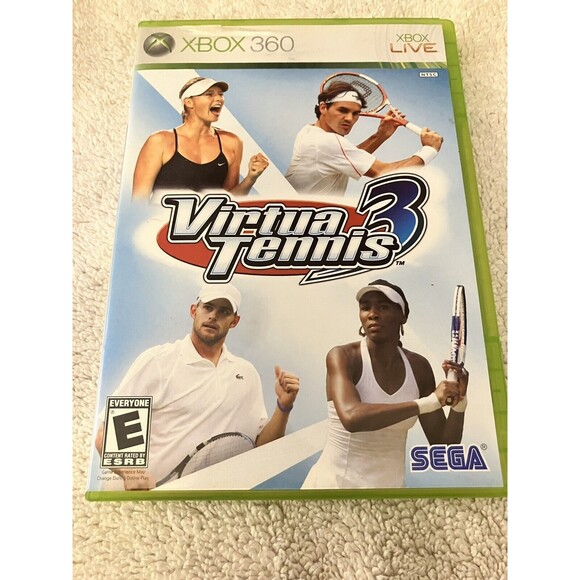 Virtua Tennis 3 (Xbox 360, 2007) Sports Complete Tested Working - Picture 1 of 9